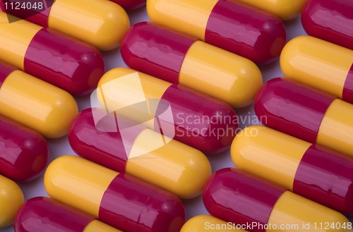 Image of medicine capsules as texture