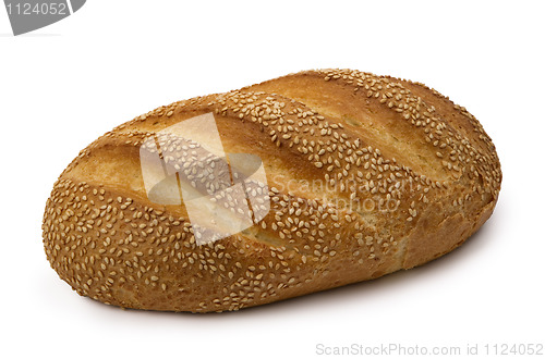Image of loaf of  fresh wheat  bread