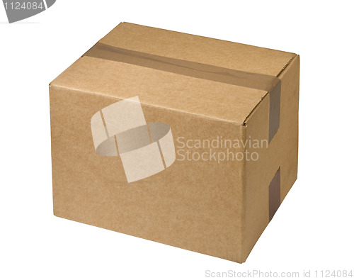 Image of sealed  cardboard  box