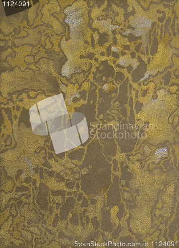 Image of wall texture with gold  strokes