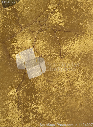 Image of wall texture with gold  spots