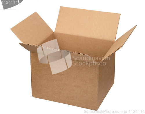 Image of Open cardboard box