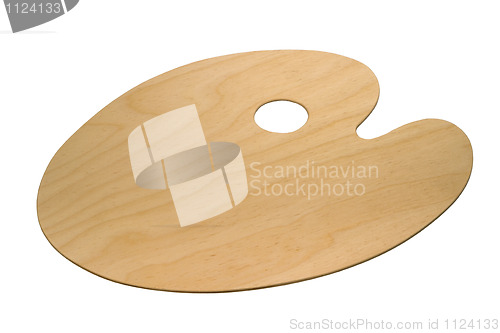 Image of wooden art palette 