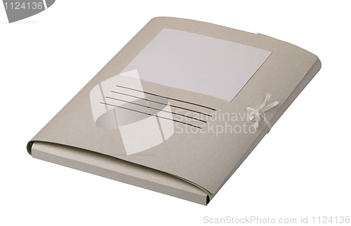 Image of closed paper folder for documents