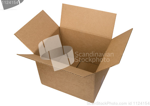 Image of Open cardboard box