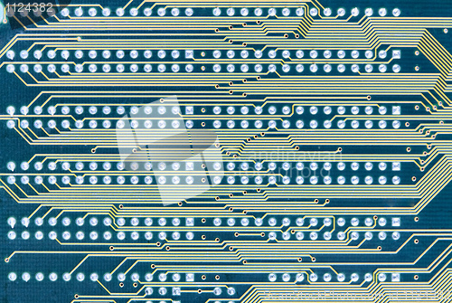 Image of Circuit board blue texture