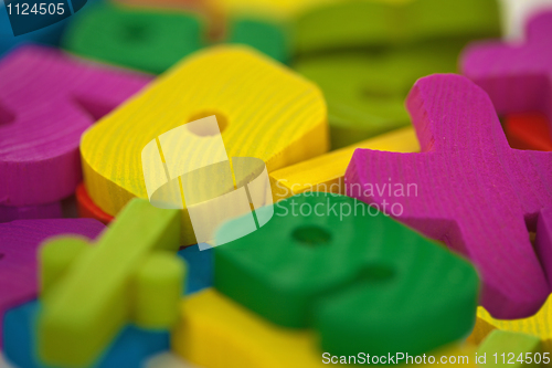 Image of Wooden toys extreme close up