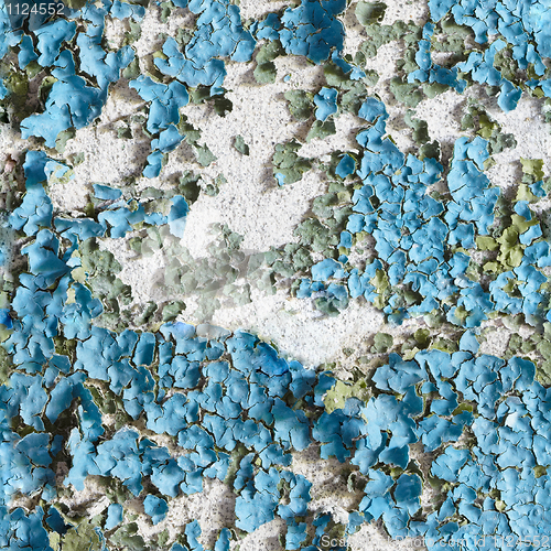 Image of Seamless texture of the wall with peeling paint