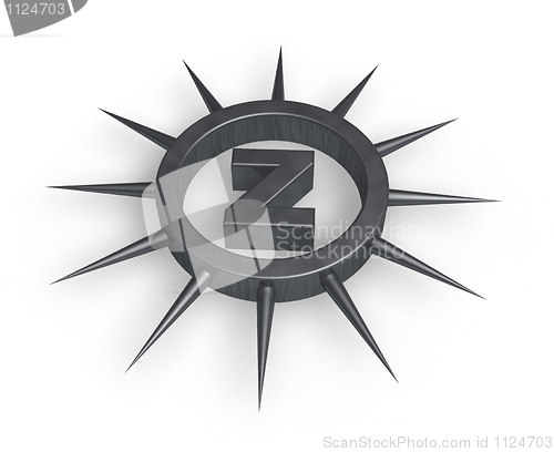 Image of spiky letter z