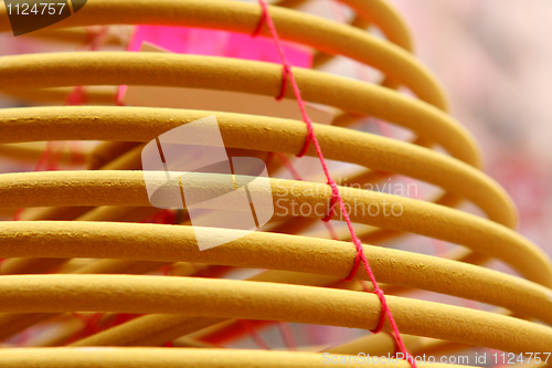 Image of Circular incenses, decorations of traditional Chinese Buddhism t