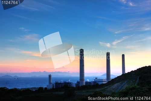 Image of Mountain sunset in hongkong