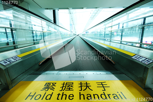 Image of Hold the handrail