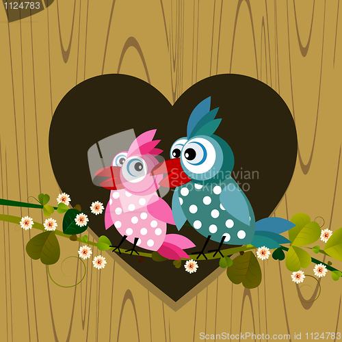 Image of Birds in love