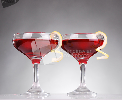 Image of Photo of two Cosmopolitan cocktails 