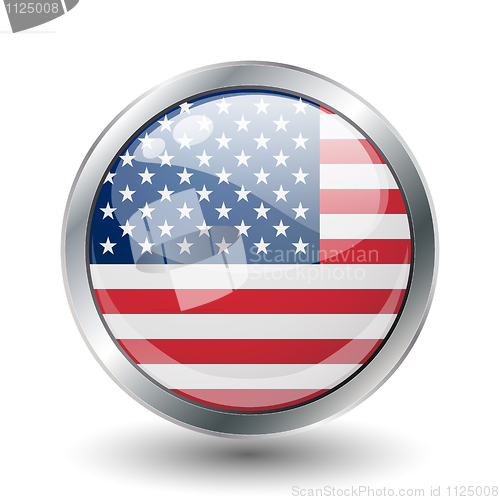 Image of shiny button flag 