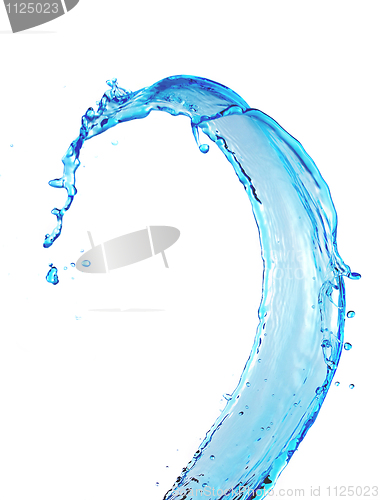 Image of blue water splash
