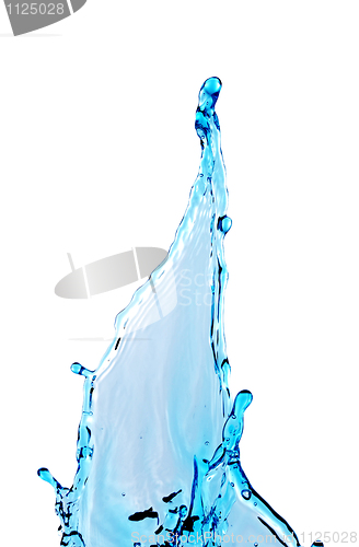 Image of blue water splash