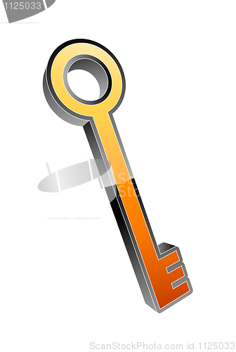 Image of 3d key icon