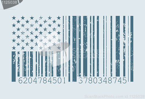 Image of Barcode American flag