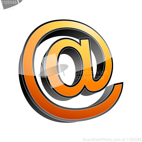 Image of 3d email sign