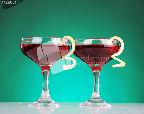 Image of Photo of two Cosmopolitan cocktails 