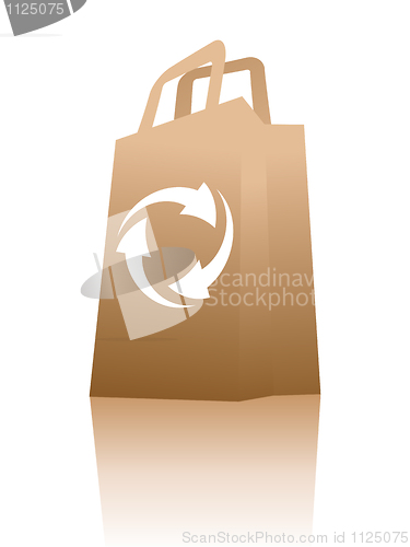 Image of Recycled paper shopping bag 