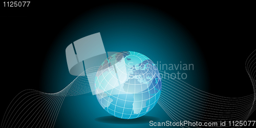 Image of world map vector