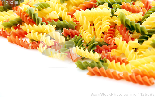 Image of Raw colored pasta