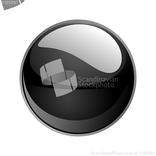 Image of vector black sphere 