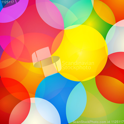 Image of abstract colorful circles