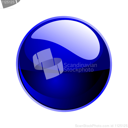 Image of vector dark blue sphere 