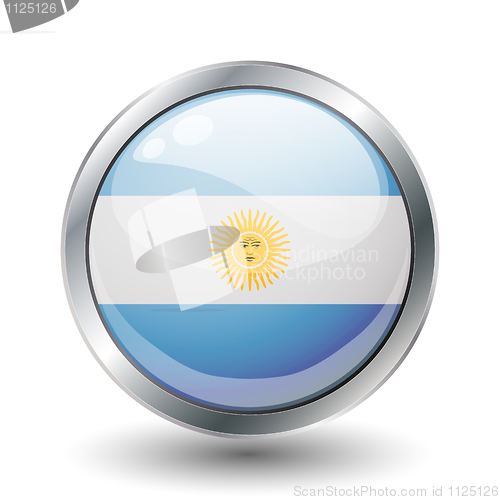 Image of shiny button flag 