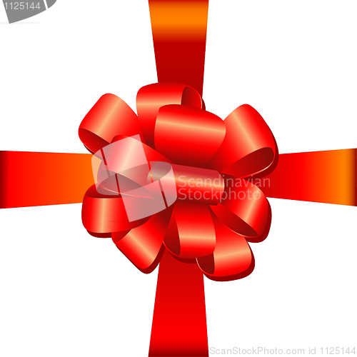 Image of Big red holiday bow 