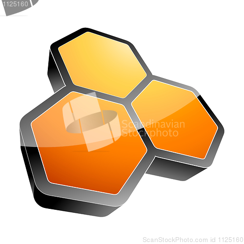 Image of 3d hexagon