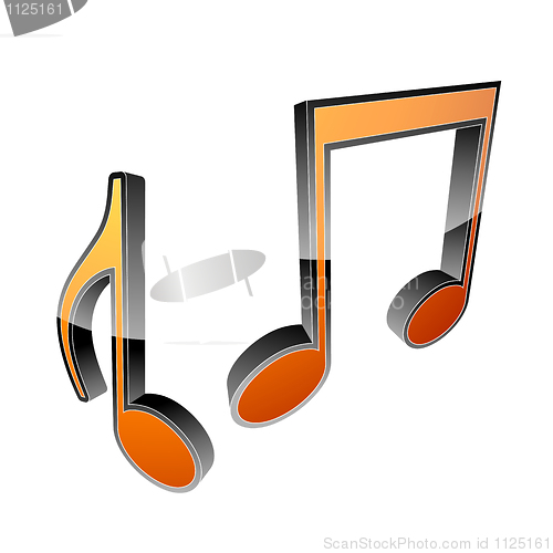 Image of 3d music icons