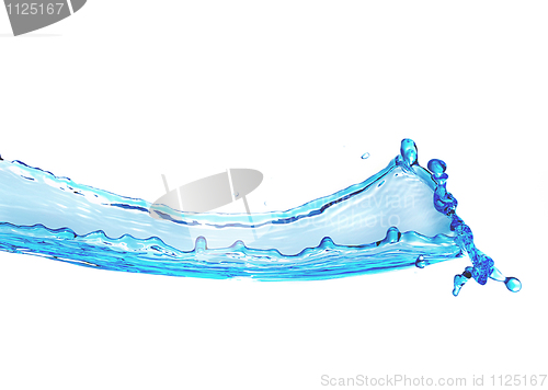 Image of blue water splash