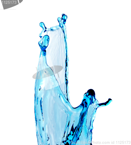 Image of blue water splash