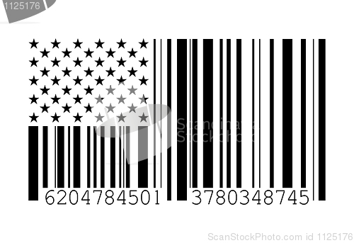 Image of Barcode American flag