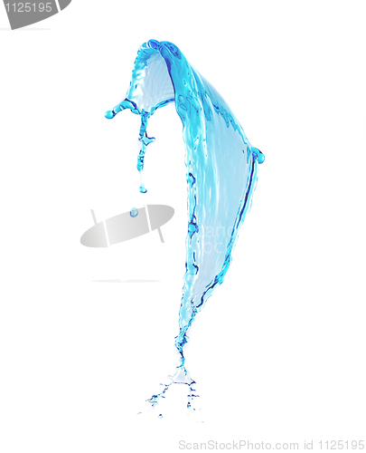 Image of blue water splash