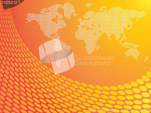 Image of Illustrated world map