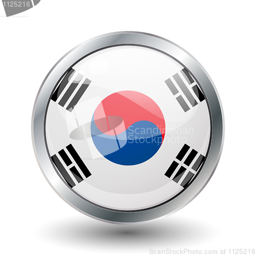 Image of shiny button flag 