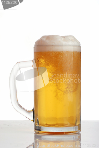 Image of Glass of beer close-up 