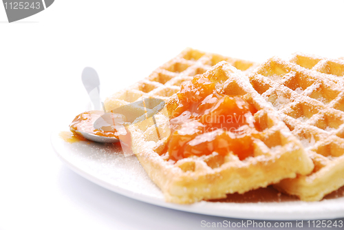 Image of freshly baked waffles 