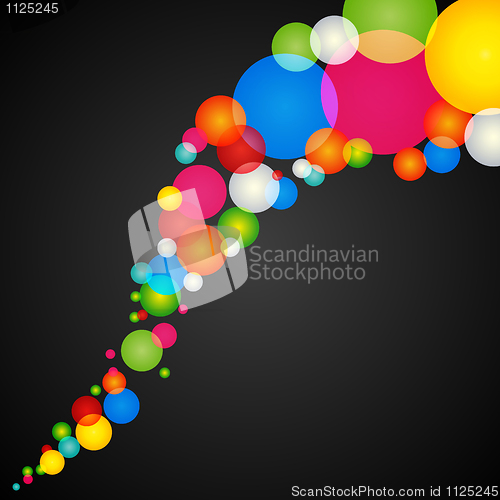 Image of abstract colorful circles 