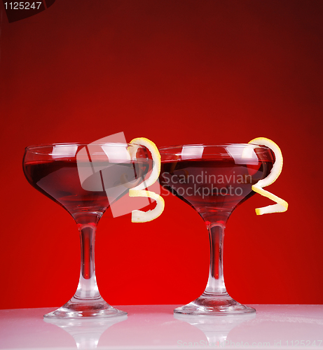 Image of Photo of two Cosmopolitan cocktails 