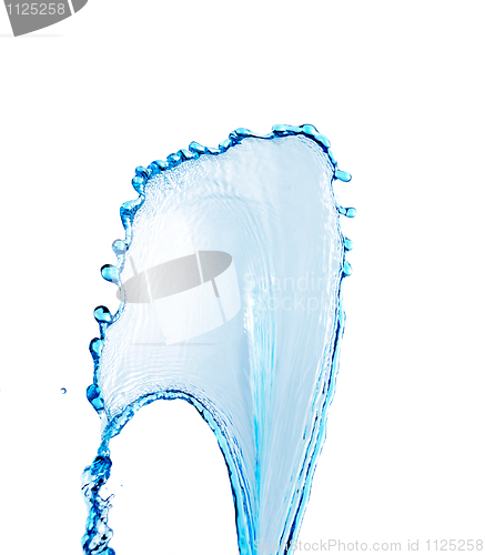 Image of blue water splash