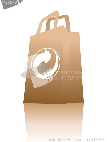 Image of Recycled paper shopping bag