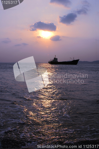 Image of Ship in the sea