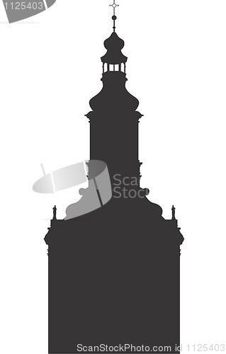 Image of Silhouette of church buildings