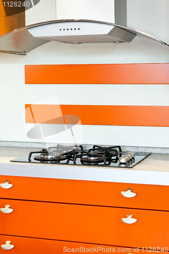 Image of Orange kitchen